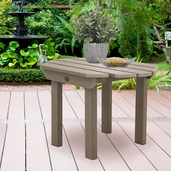 highwood Classic Westport 6pc Set, Includes 4 Adirondack Chairs and 2 with Side Tables, Woodland Brown