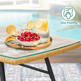 YITAHOME 4-Piece Patio Furniture Set, Wicker Outdoor Bistro Set - Photo 6