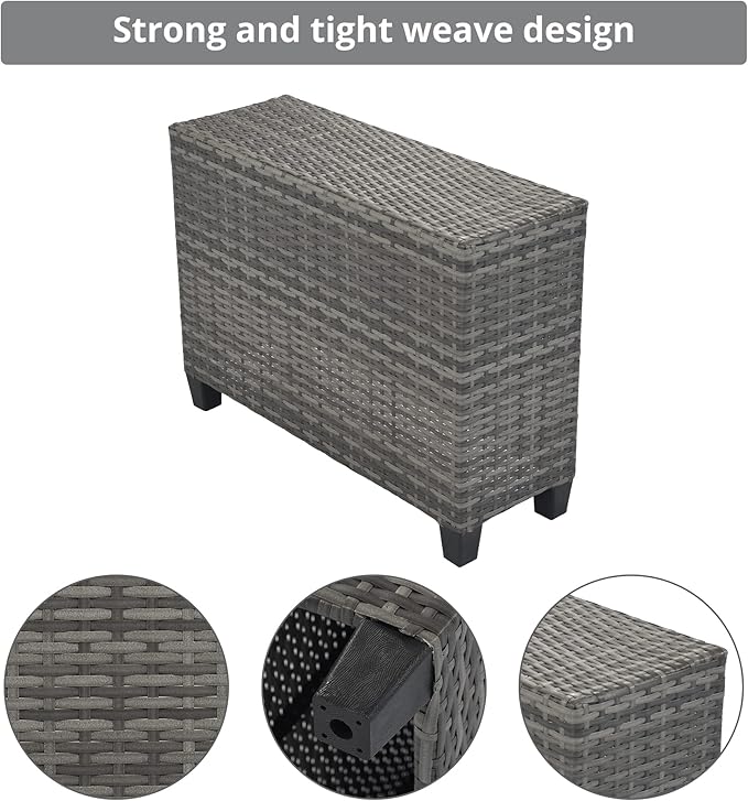 Quarte 8-Pieces Outdoor Wicker Round Sofa Set - Photo 6