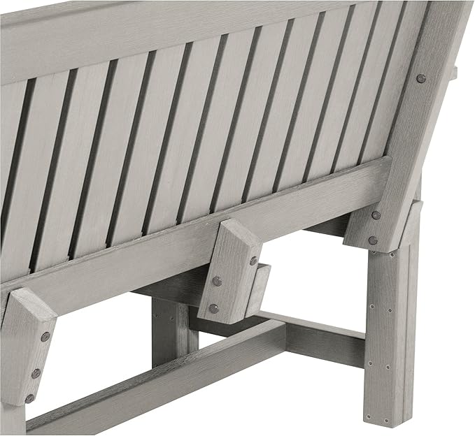 Sequoia Professional Commercial Grade Exeter Garden Bench, 4ft, Harbor Gray