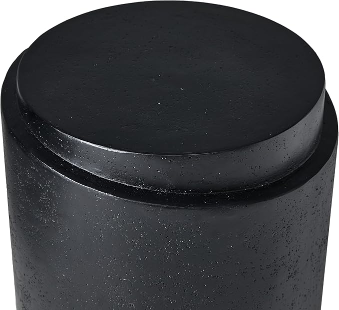 Christopher Knight Home Jarvan 18.7" H Cylindrical MGO Outdoor Side Table, Patio Decorative Small End Table - Photo 8