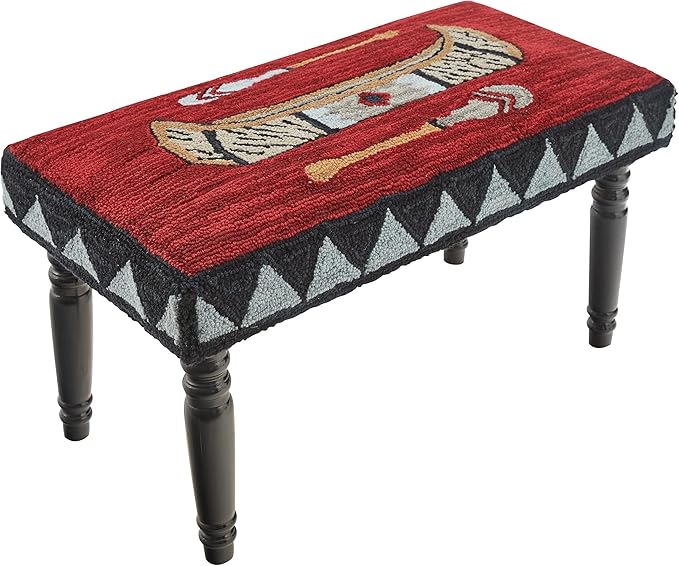 Park Designs Wilderness Canoe Hooked Bench