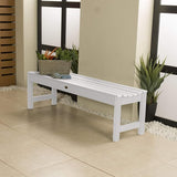 highwood Lehigh Picnic Garden Bench, 5 feet, White - Photo 4