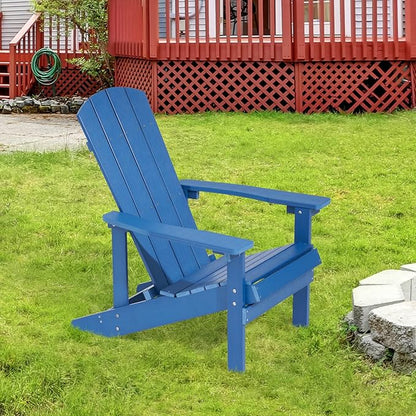 Adirondack Chairs, Plastic Adirondack Chair, All-Weather Resistant Adirondack Chairs, Widely Used in Outdoor, Fire Pit, Deck, Outside, Garden