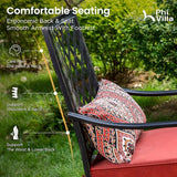 PHI VILLA 3 Piece Outdoor Bar Furniture Set - Photo 5