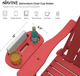 Adirondack Chair Set of 8, HDPE Folding Adirondack Chair with Multifunctional Cup Holder - Photo 7