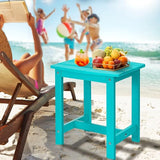 Y&M Outdoor Side Table, HIPS Adirondack Small Single Table, Waterproof Square Outside Table - Photo 6