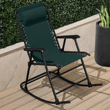 Best Choice Products Outdoor Folding Rocking Chair, Zero Gravity Lounge Chair - Photo 2