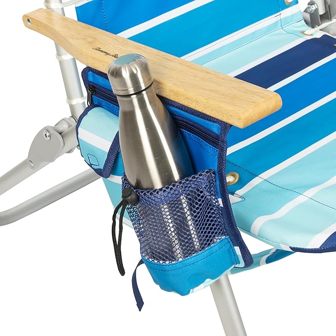 Tommy Bahama Hi-Boy 17" Seat Height 4-Position Lace-Up Suspension Folding Beach Backpack Chair - Photo 10