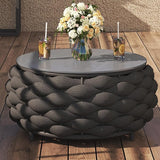 TWT Outdoor Coffee Table Round Centerpiece Table - Photo 2
