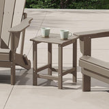 Costaelm Square Outdoor Side Tables, Adirondack Patio Tables for Outside, HDPE Patio End Table Weather Resistant - Photo 1