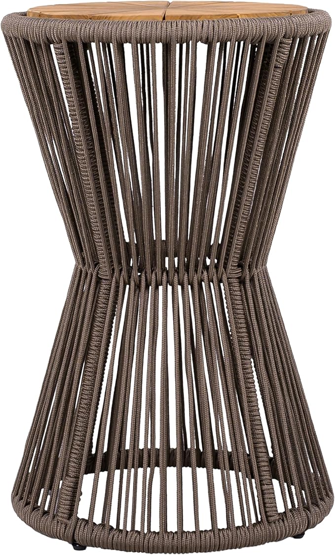 Merax 2 Pieces Round Outdoor Side Table Set - Photo 4