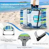 GYMAX Tanning Chair, Folding Lounger with Face/Arm Holes, Carry Handles & Side Pocket - Photo 8