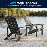 Flash Furniture Charlestown Indoor/Outdoor Faux Wood Adirondack Chair - Photo 10