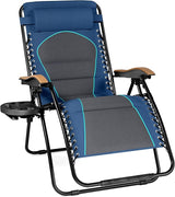 PHI VILLA XXL Oversized Padded Zero Gravity Chair, Foldable Patio Recliner - Photo 1