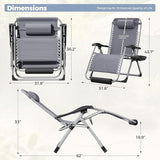 Homall Oversized Zero Gravity Chair, 32In Recliner Lounge Chair with Removable Soft Cushion and Cup Holder - Photo 2