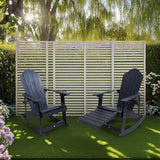 Adirondack Rocking Chair Set of 2, Weather-Resistant and Durable - Photo 7