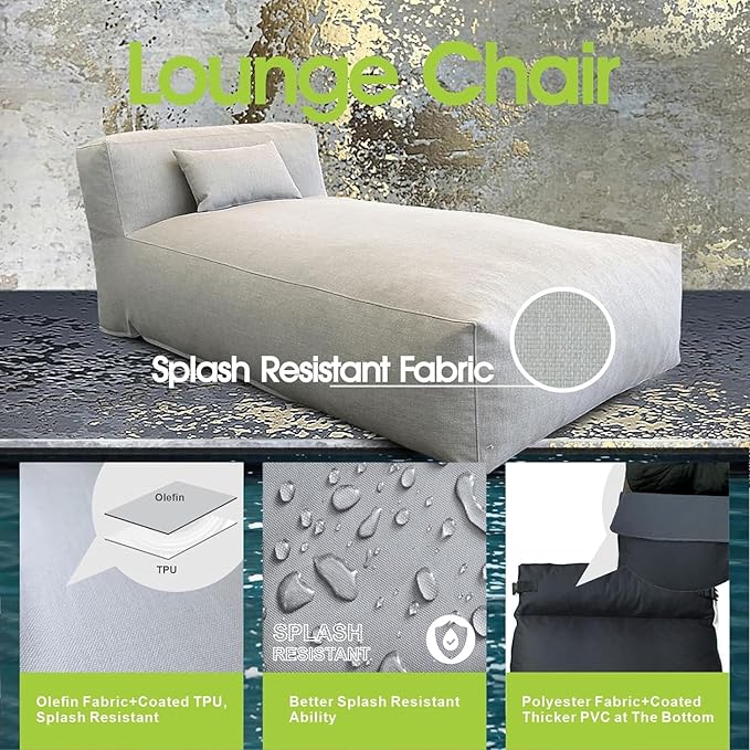 Outdoor Bean Bag Lounger Chair - Photo 4