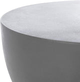 SAFAVIEH Outdoor Collection Haruki Modern Dark Grey Concrete Round Accent Table (Fully Assembled) - Photo 8