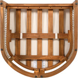 Merax Acacia Wood Outdoor Club Chair, Woven Rope Accents Design, Wooden Patio Accent Chair - Photo 9