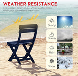 Costaelm Outdoor Patio Modern Folding Dining Chair - Photo 7
