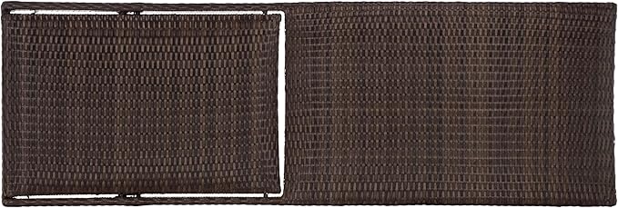SAFAVIEH Outdoor Patio Furniture Collection – Alex Brown & Taupe Quick Dry Foam Lounger, Adjustable Outdoor Chaise, Modern Curved Design (PAT7545B)