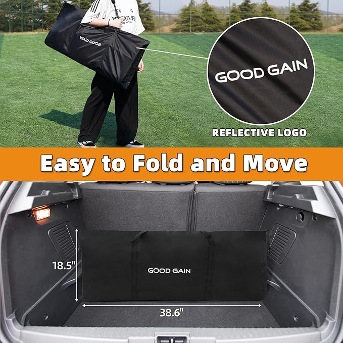 G GOOD GAIN Portable Soccer Bench - Team Bench Soccer 4 Seats with Bag, Sideline Folding Bench - Photo 5