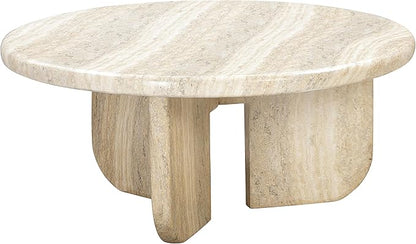 Tov Furniture Patrizia Concrete Round Coffee Table