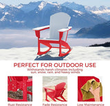 Costaelm Outdoor Adirondack Chair, All Weather Resistant Lawn Chairs Balcony Chair and Fire Pit Chairs - Photo 3