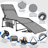 Yaheetech 22.4" Tanning Chair with Face Hole, Adjustable 5-Position Folding Chaise Lounge Chairs - Photo 4