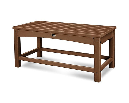 POLYWOOD CLT1836TE Club Coffee Table, Teak