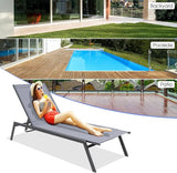 Tangkula Outdoor Adjustable Chaise Lounge Chair Set of 2 - Photo 8