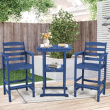 FUNBERRY Outdoor Bar Set with Umbrella Holes, Tall Adirondack Chairs and Table - Photo 7