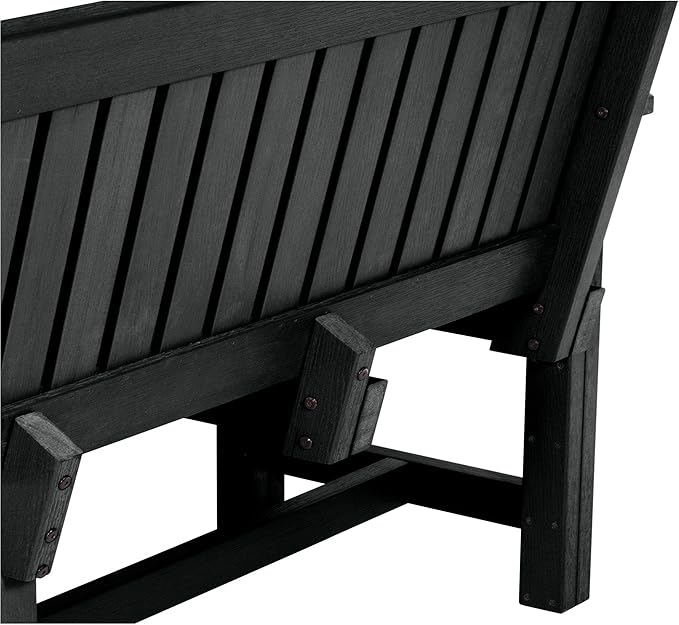 Sequoia Professional CM-BENSQ62-BKE Commercial Grade Exeter 6 Foot Garden Bench, Black