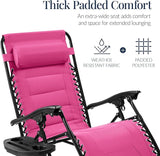 Best Choice Products Oversized Padded Zero Gravity Chair, Folding Outdoor Patio Recliner - Photo 4