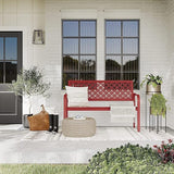 Grand patio Garden Bench, Outdoor Benches with Anti-Rust Metal Powder Coated Frame - Photo 9