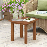 Furinno TIOMAN Patio Table, Outdoor Side Table, Patio End Table, Coffee Table in Teak Oil, for Patio, Garden, Porch - Photo 2