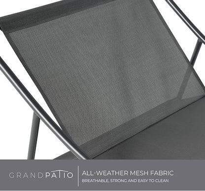Grand patio Rocking Chair Indoor and Outdoor, Metal Patio Lounge Rocking Chair with Thick Cushion, Comfy Modern Rocker for Living Room Porch Backyard