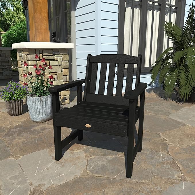 Highwood AD-CHGL1-BKE Lehigh Garden Chair, Black