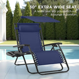 Best Choice Products 30” Wide Folding Zero Gravity Outdoor Recliner Patio Lounge Chair w/Adjustable Canopy Shade - Photo 3
