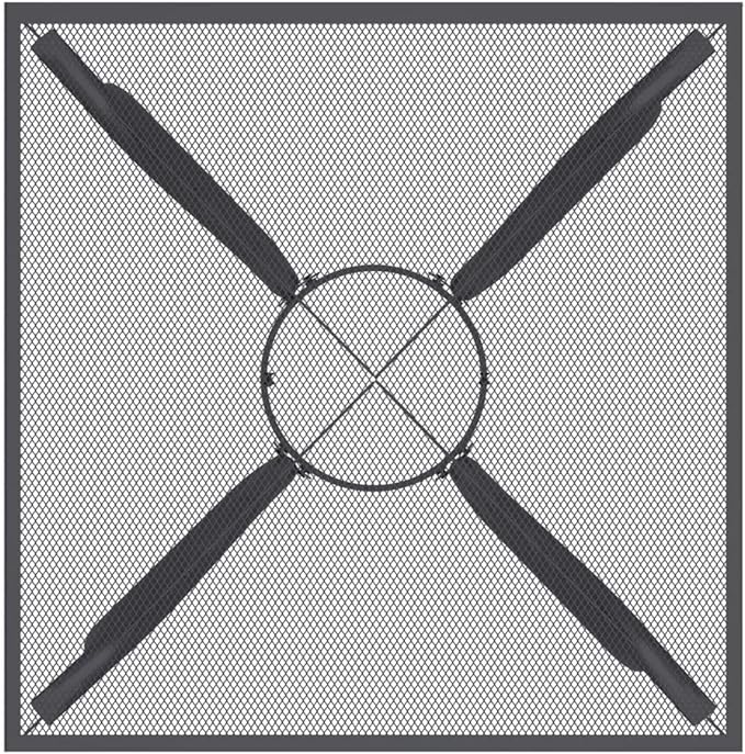 Patio Table Anthracite 19.7"x19.7"x28.3" Steel Mesh,Stylish Mesh Design Patio Table: Sturdy and Durable for Outdoor Use Outdoor Table