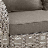 Belord 6 Pieces Patio Rocking Chairs Outdoor Furniture Set with Outdoor Couch and Ottoman Conversation Patio Furniture - Photo 6