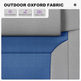 PURPLE LEAF Extra Wide Outdoor Reclining Chair Set of 2 Patio Zero Gravity Chaise Lounge Folding Chair with Quilted - Photo 3