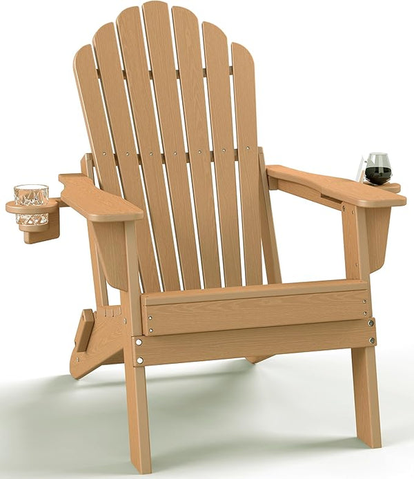 Plawdlik Folding Adirondack Chair [2026 Upgraded] - Photo 1