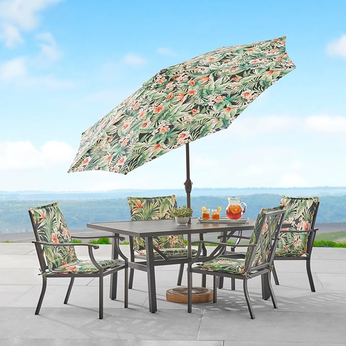 BrylaneHome Hinged Back & Seat Cushion - 21.5" H Seat Back - Patio & Outdoor - Water - Photo 4