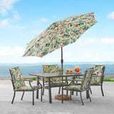 BrylaneHome Hinged Back & Seat Cushion - 21.5" H Seat Back - Patio & Outdoor - Water - Photo 4