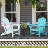 Adirondack Chair, HDPE Folding Adirondack Chair with Multifunctional Cup Holder - Photo 2