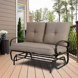 Kozyard Cozy Patio Glider Bench - Outdoor Rocking Loveseat with Sturdy Frame and Cushioned Seats for Patio - Photo 2