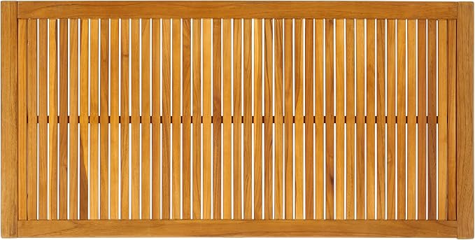 SAFAVIEH Couture Outdoor Collection Samoa Natural Brown Brazilian Teak Solid Wood Patio Coffee Table - Photo 6