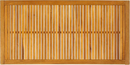 SAFAVIEH Couture Outdoor Collection Samoa Natural Brown Brazilian Teak Solid Wood Patio Coffee Table